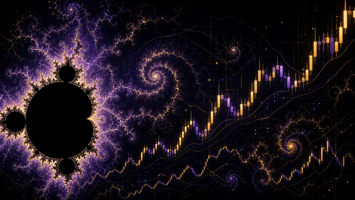 La fractale de Mandelbrot dans les chandeliers boursiers